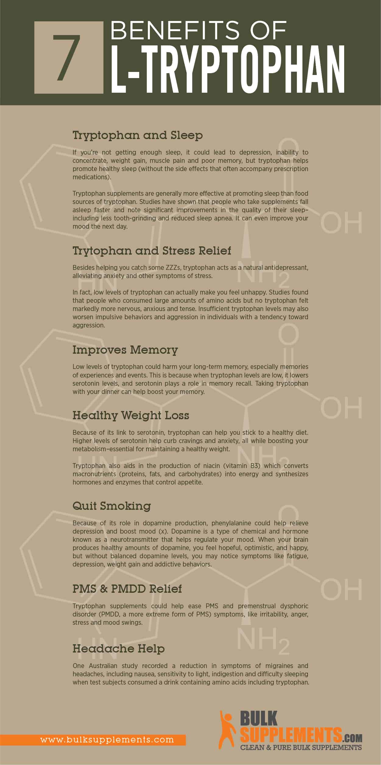 benefits of l tryptophan supplements