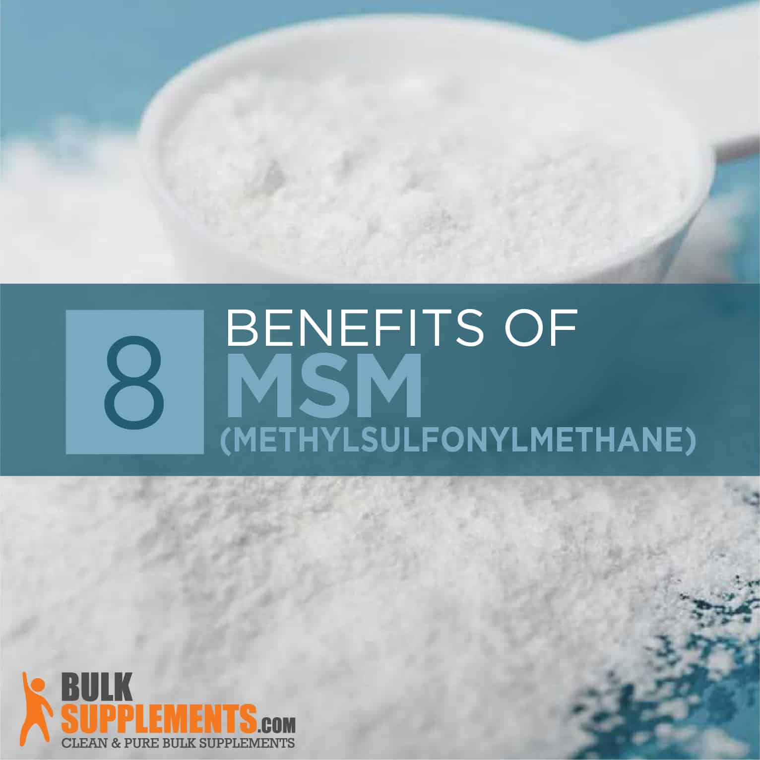 BulkSupplements MSM Powder (Methylsulfonylmethane) - 3 Grams per Serving