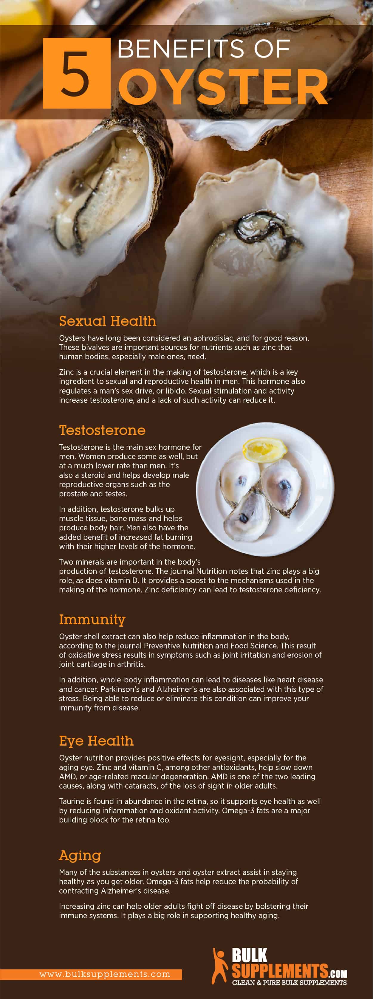 Oyster benefits infographic