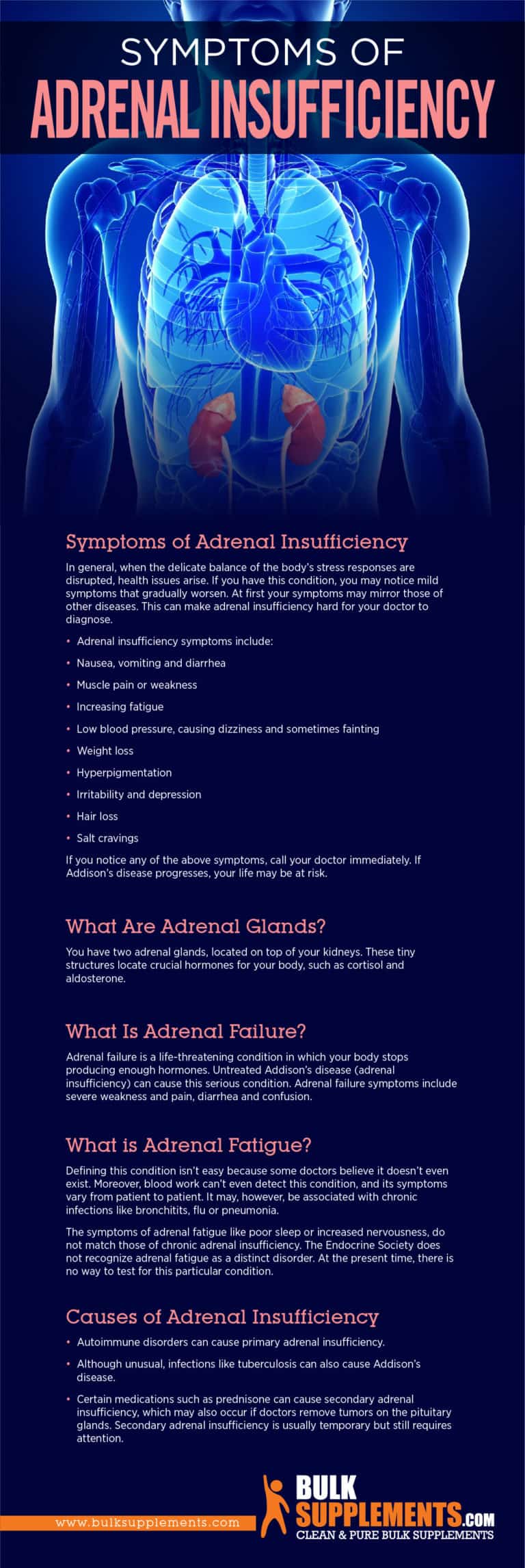 Adrenal Insufficiency Symptoms, Causes & Treatment