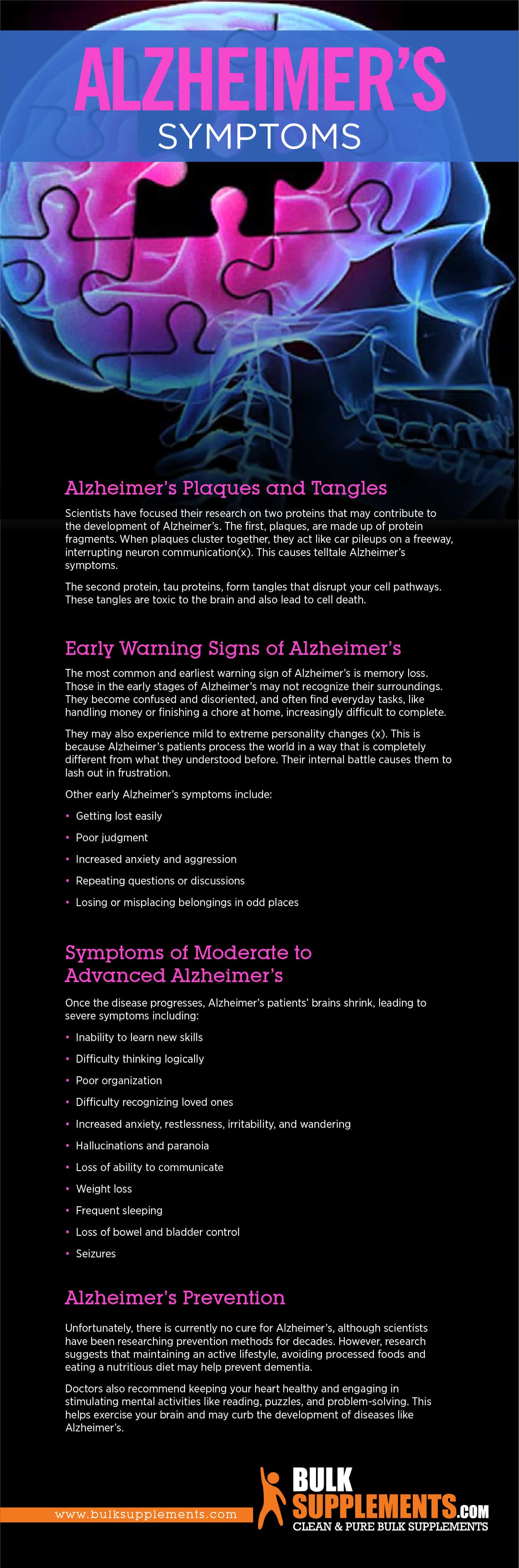 Alzheimer's Symptoms