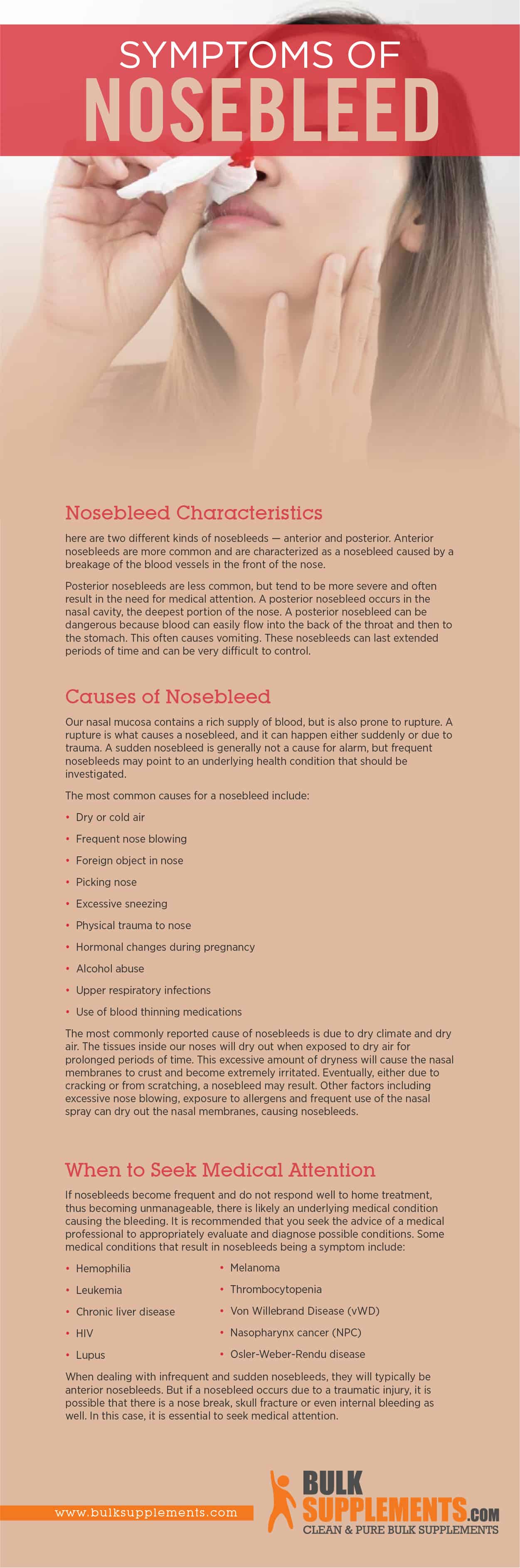 Nosebleed: Characteristics, Causes & Treatment