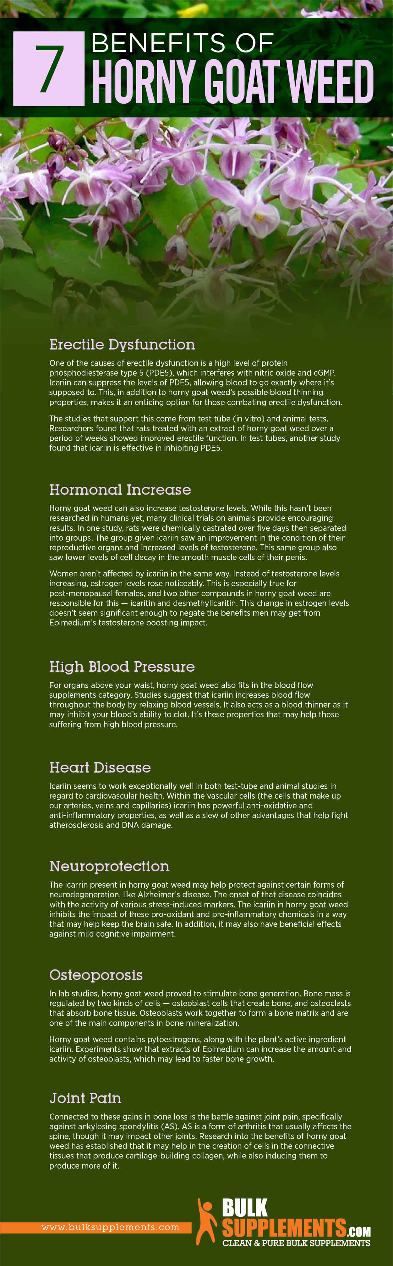 Horny Goat Weed Benefits Side Effects Dosage