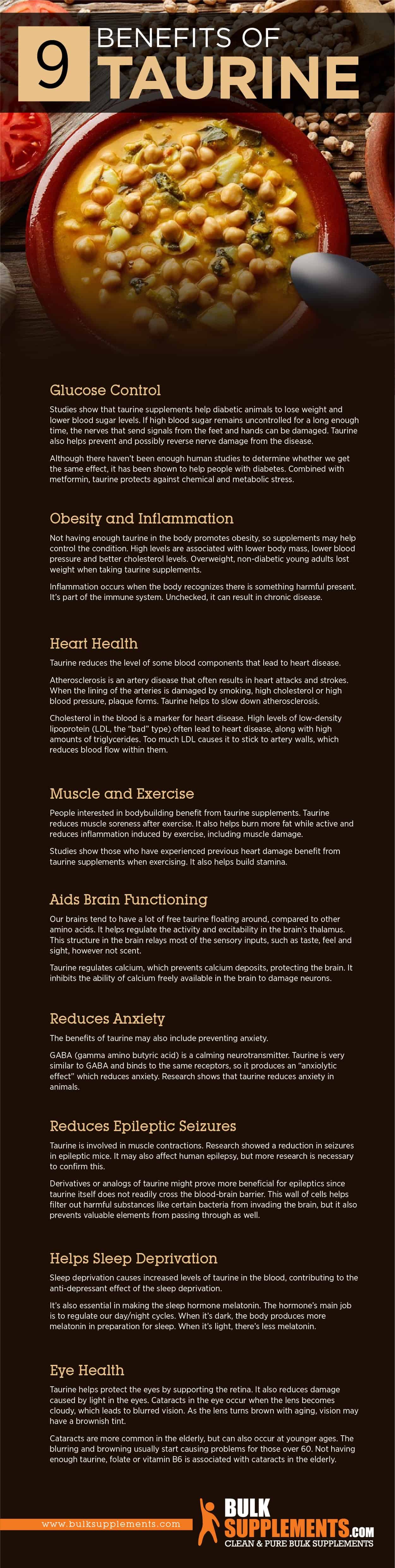 effect of taurine in energy drinks