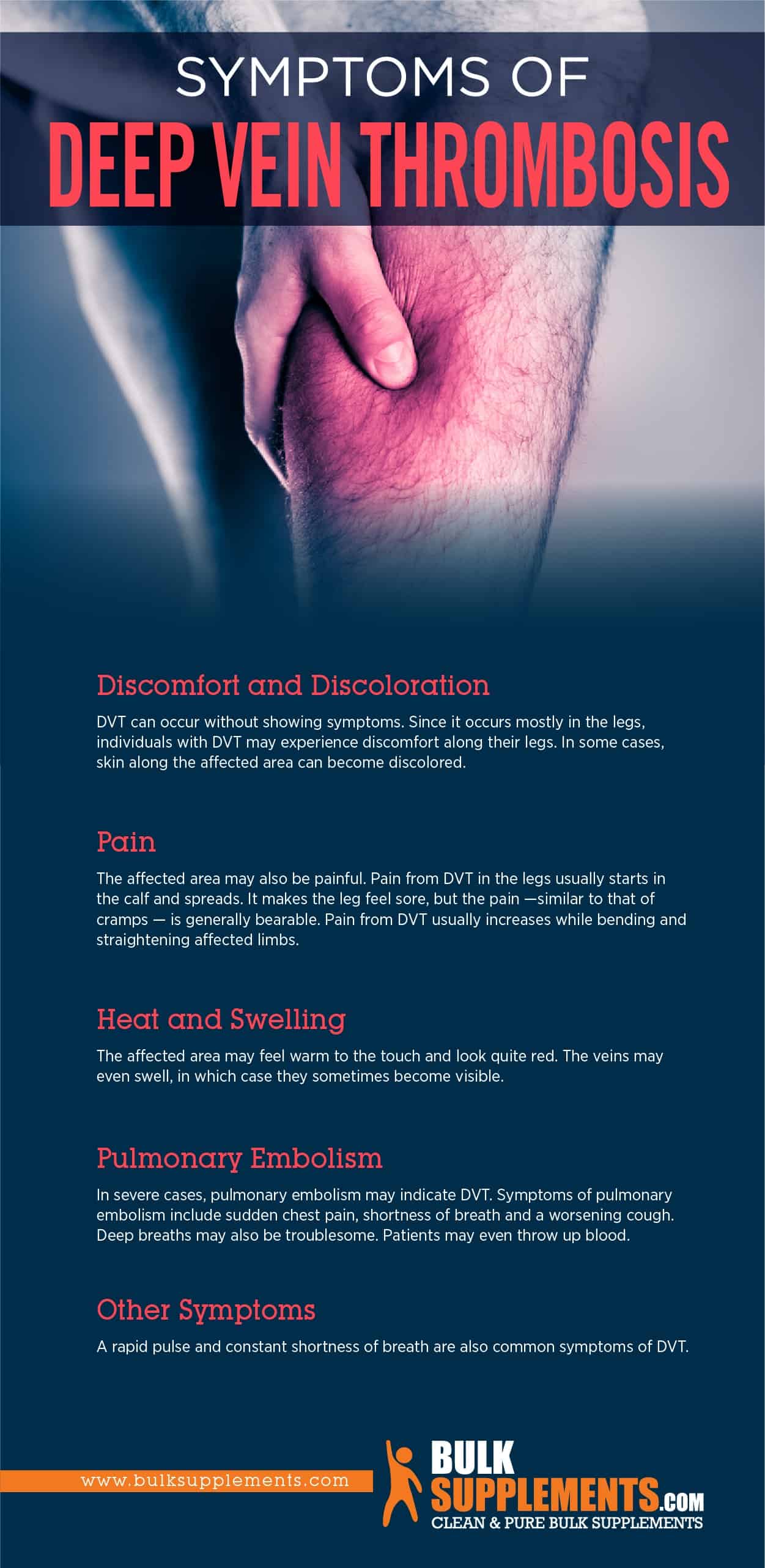 symptoms of deep vein thrombosis in leg