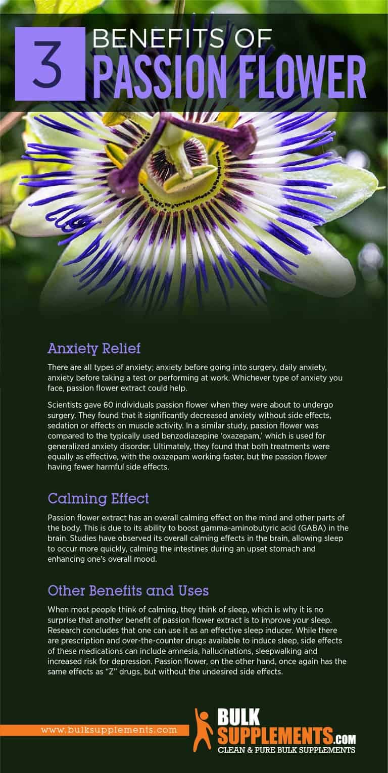 Passion Flower Extract Benefits Side Effects And Dosage