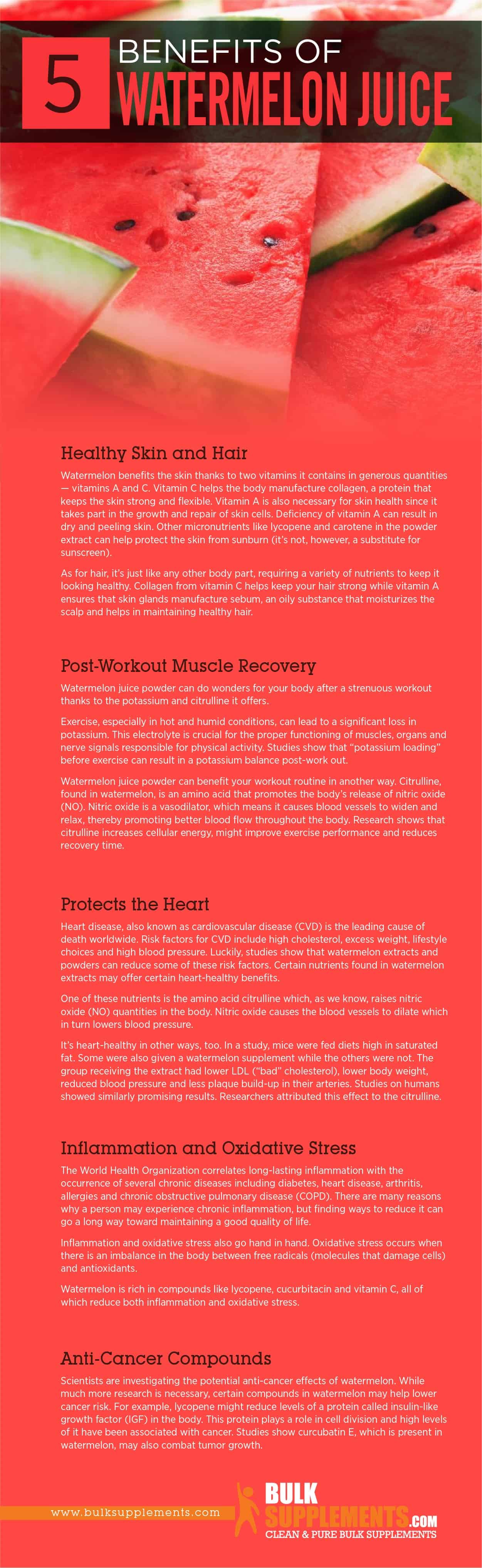 Nutrients in shop watermelon juice