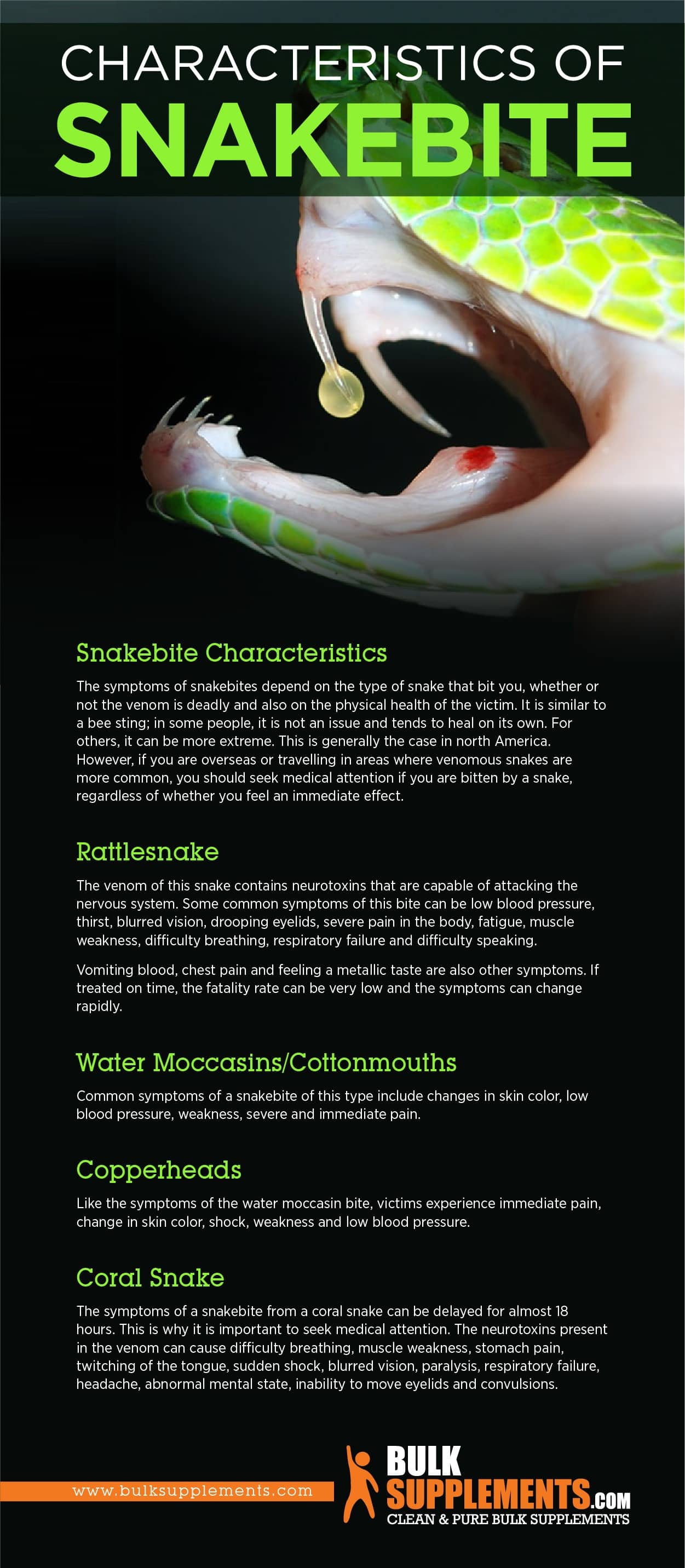 Snakebite Characteristics