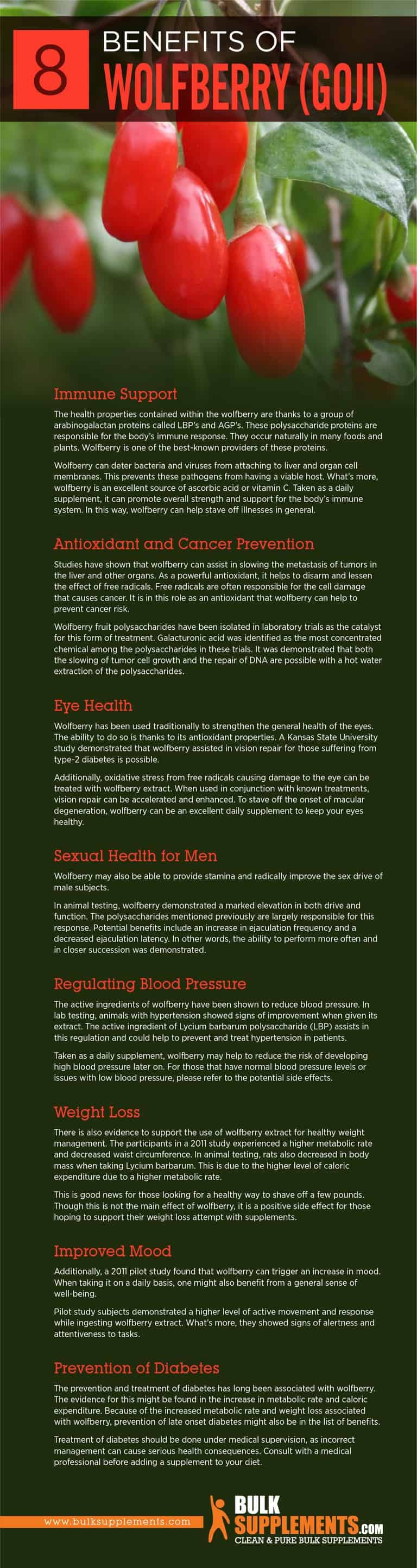 Wolfberry (Goji) Extract Benefits, Side Effects & Dosage