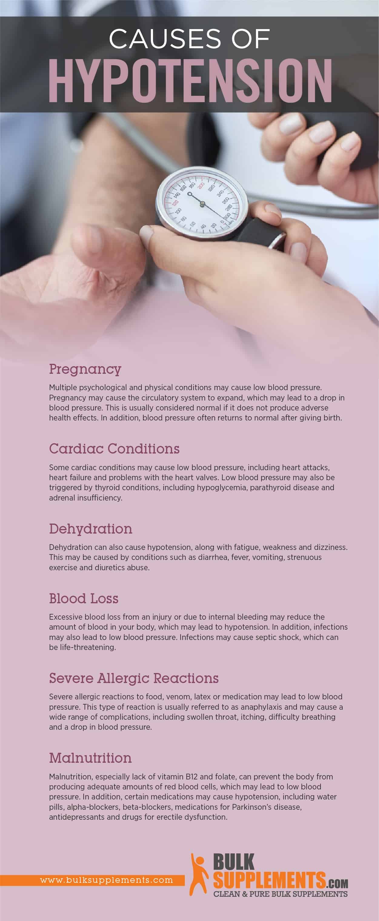 Causes of Hpotension