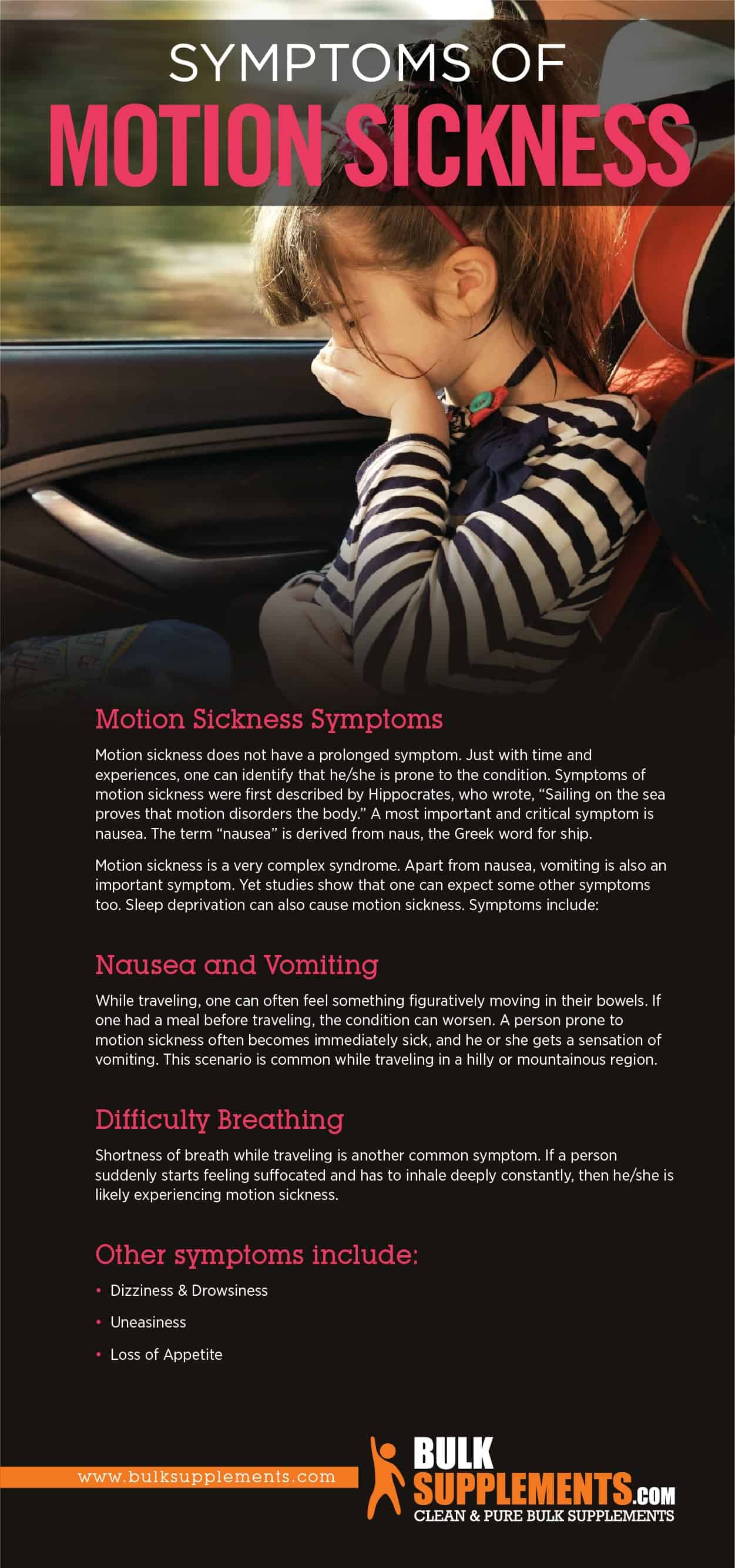 Symptoms of Motion Sickness