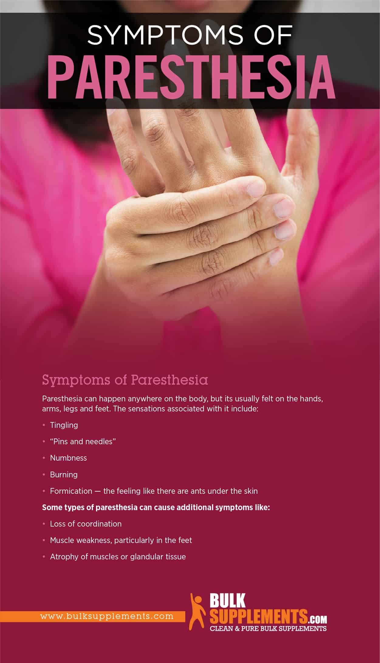 Paresthesia. Pins and Needles? Learn About Symptoms & Supplements