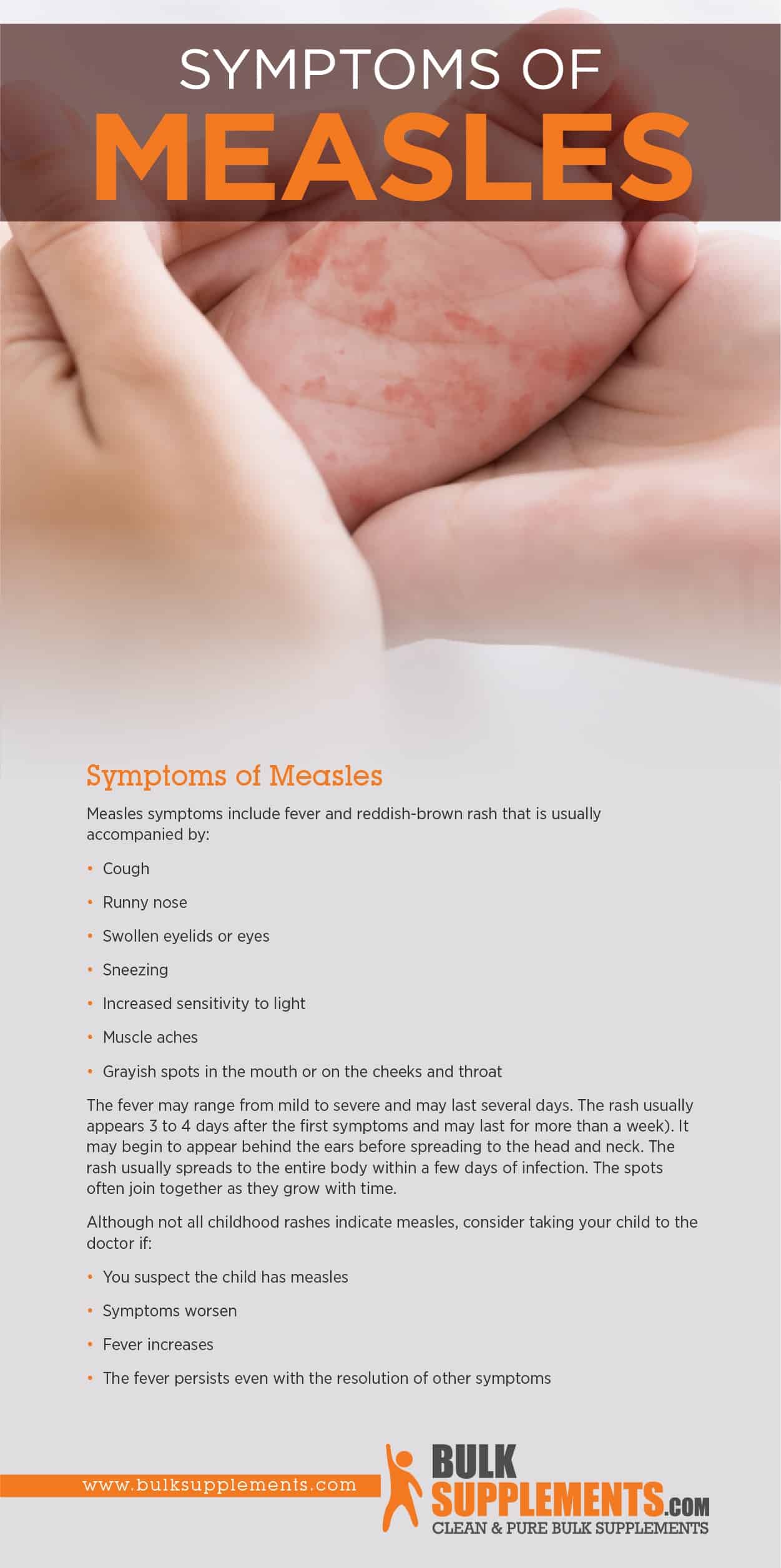 Symptoms of Measles