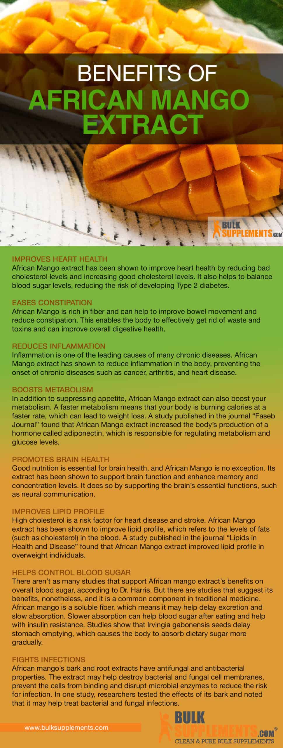 African mango extract and antioxidant properties