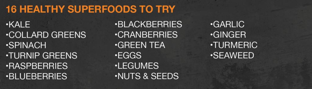 Healthy superfoods to try