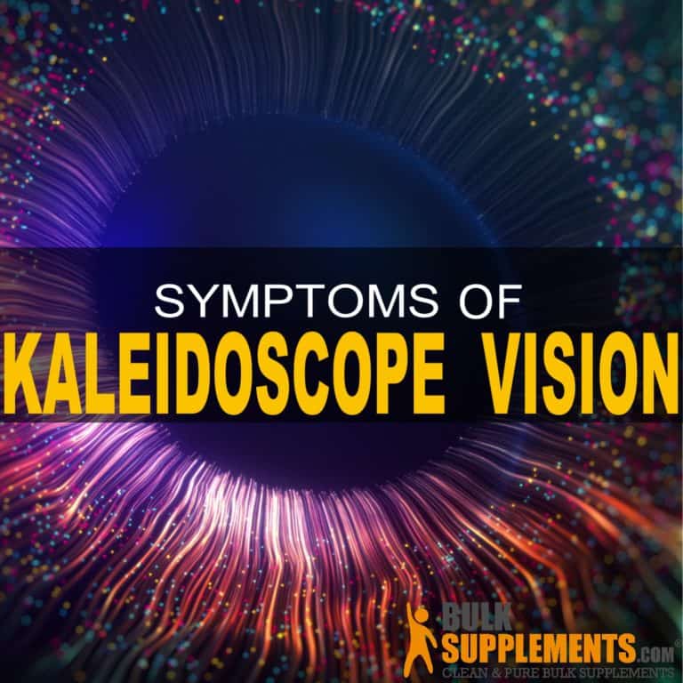 kaleidoscope vision in one eye no headache
