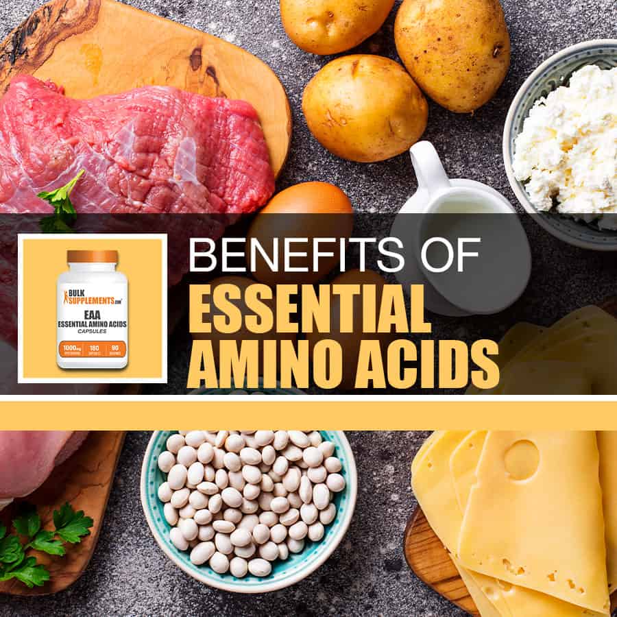 BulkSupplements Essential Amino Acids (EAA) Capsule 180ct - 1g Per Serving