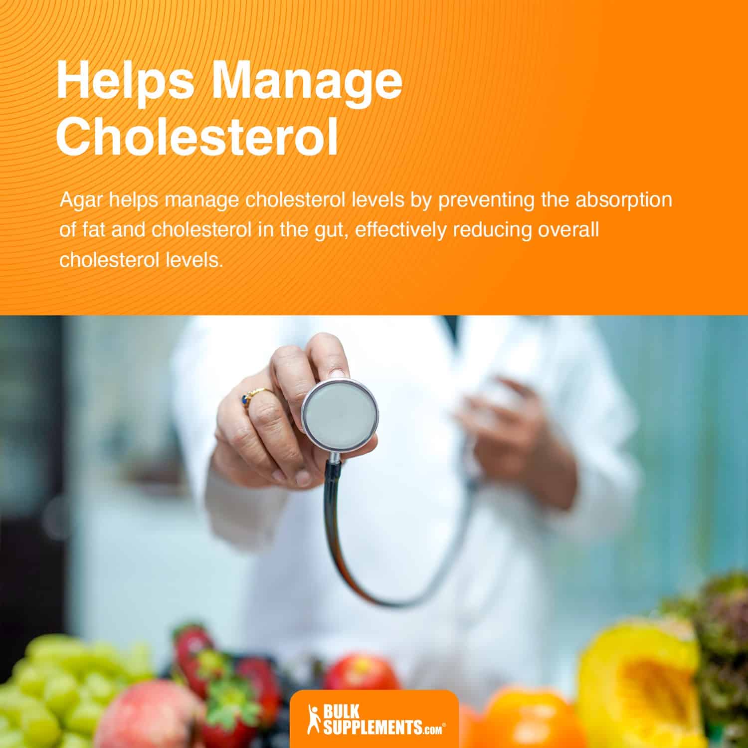 agar agar helps manage cholesterol